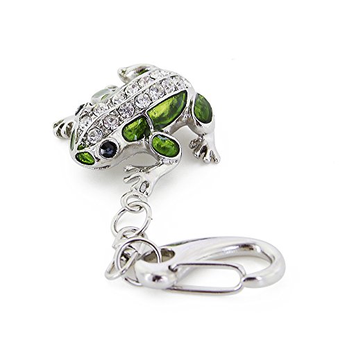 CHUYI Crystal Cute Frog Shape Animal Pen Drive 64GB USB 2.0 Flash Drive U Disk Thumb Drive Memory Stick Jump Drive with Key Chain - Thumbnail 3