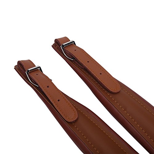 Bnineteenteam Accordion Straps,Adjustable PU Leather Accordion Shoulder Straps Adjustable Soft Wear-resistant for 16-120 Bass Accordions(White, Red, Coffee, Black)(coffee) Playing Accessories