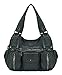 Scarleton Double Zipper Washed Shoulder Bag H133607 - Blue