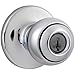 Kwikset 400P 26 SMT 6ALRCS CP 400P-S Polo Keyed Entry Door Knobset with SmartKey, Polished Chrome