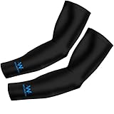 Arm Sleeves with Anti-Slip, UV Protection, Best Sports Compression Shooter Cooling Sleeve for Men, Women and Kids(Black, Xl)