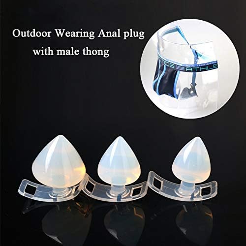 MZjJPN Traveling Plu-g Bu+tt Strapon Underwear Thong anale Plu-g Products 3 Sizes Outdoor Wearing Prostata Masage to-ys for Men Or GAI,S with Thong,