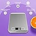 Digital Kitchen Scale, Multifunction Food Scale,Precise Cooking Scale and Baking Scale Accuracy with LCD Display Tare Function,11lb/5kg, Silver, Stainless