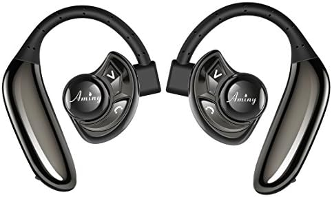 AMINY Wireless Earbuds with 4.2 Bluetooth HD Voice Technology Wireless Stereo Headset with Handsfree Noise Reduction for iPhone and Android