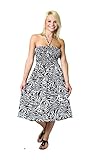 One-size-fits-most Tube Dress/Coverup with Animal Print