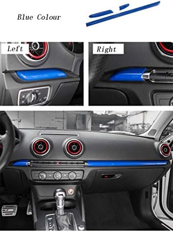 Mini Mexx Car Styling Center Console Dashboard Trim Car Door Decoration Cover Sticker Trim Carbon Fiber for Audi A3 8V S3 Auto Accessories