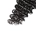 Deep Wave Human Hair 4 Bundles Brazilian Virgin Hair Weave Bundles Deep Curly 12A Grade Unprocessed Hair Extensions Natural Black 20 22 24 26 inch 100g/pc