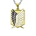 Attack on Titan Shingeki No Kyojin 4 Squads Emblems Necklace