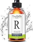 BEST Retinol Serum for Wrinkles & Fine Lines - [BIG 2-OZ Bottle] - Vitamin A + Hyaluronic Acid, Vitamin E, Organic Green Tea, Jojoba Oil - Use with TruSkin Naturals Vitamin C Anti Aging Serum
