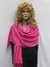Cashmere Pashmina Group: Solid Pashmina Shawl, Scarf, Wrap & Stole(Regular size) Hot Pink