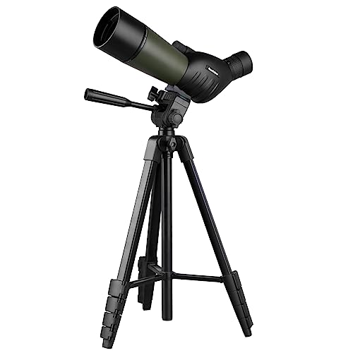 Nexiview 2575x60 Spotting Scope with 64in Tripod, Carry Bag Clear