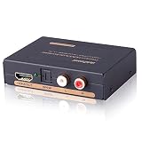 iArkPower HDMI Audio Extractor Splitter HDMI to HDMI + Optical + RCA L/R Stereo Audio Out Supports 3D, 1080P(50/60HZ)