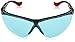 UVEX by Honeywell Genesis XC Safety Glasses, Black Frame with SCT-Blue Lens & Uvextreme Anti-Fog Coating (S3312X)