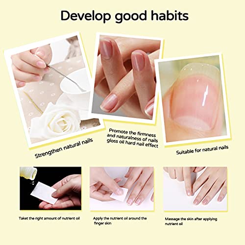 Nail Cuticle Oil Natural Nail Care Oil Nutrition Oil Nail Care Cuticle Oil,Super Penetrating Nourish with Vitamins Soothe Moisturize Repair of Cracked Cuticles Aids Nail Growth
