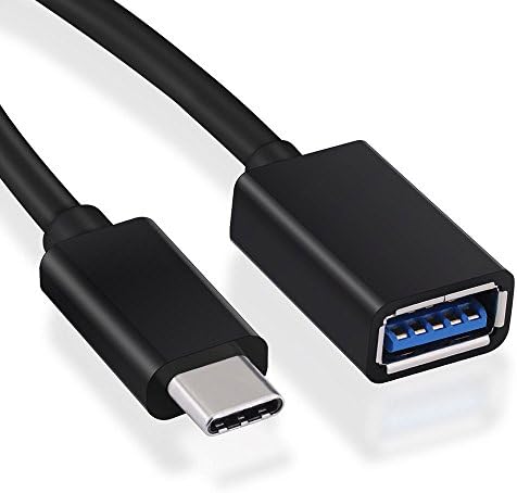 Bizlander USB Type C USB 3.1 Male to USB 3.0 Type a Female OTG Host Cable Adapter for 12 inch Retina MacBook(Type-C OTG Cable Black)
