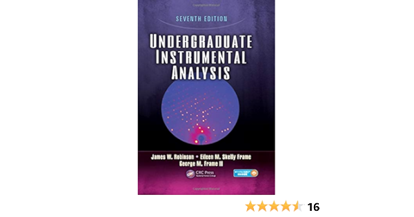 Undergraduate Instrumental Analysis Seventh Edition Br