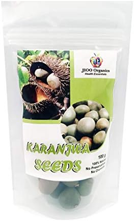 Jioo Organic Karanjwa Seeds/Kalarchikai Pongamia Pinnata - Caesalpinia Bonducella - Fever Nuts