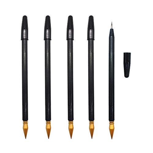 Pobec Scratch Color Pen, Scratch Art Tools, Scratch Paper Pens Coloring Stylus Scratch Paper Art Tool (Pack of 5 )