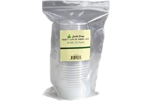 Josh's Frogs 32 oz Fruit Fly Cup and Fabric Lid - 10 Pack