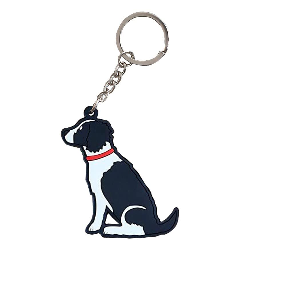 Sweet William Black & White Springer Spaniel Keyring