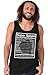 Brisco Brands Super Saiyan Nutrition Label Funny Dragon Ball Z Tank Top Shirt, Black, X-Large