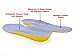 Orthotic Memory Foam and Gel Insoles - Orthopedic Plantar Fasciitis Pillow Inserts - Orthotics Plantars Insole for Boots,Running Shoe,Sport - Size L: (US Men 8-12 or US Women 10-14)