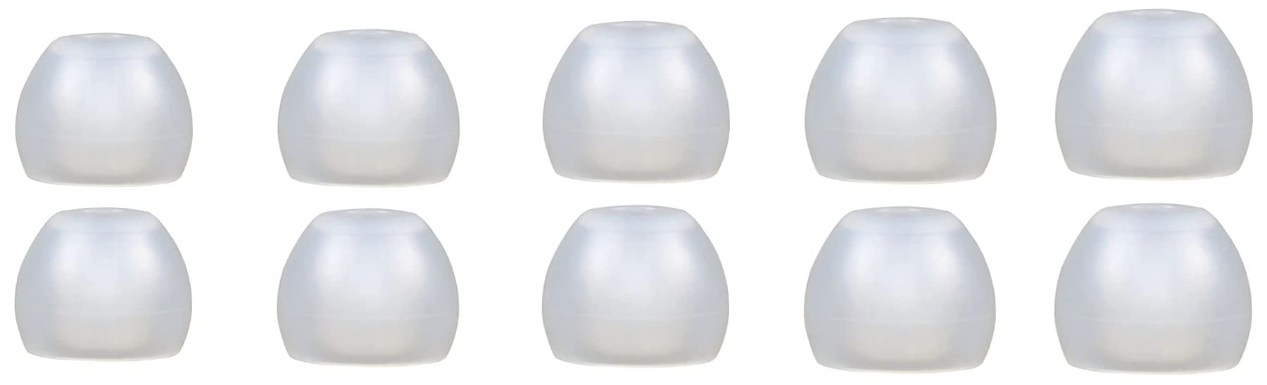 final - Clear Silicone Type E Eartips Kit with Case and Nozzle Adapter Compatible With 1More, AKG, Audio-Technica, Beats by Dre, Campfire Audio, Empire Ears, Shure, Sony, Westone (Multi)