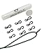 Wild Wolf Pack Mini Spring Buckle Carabiners, 10 Black Metal Clips, These Micro Hooks are The Perfect Survival EDC for Using Paracord to Hold Your Gear – Clasps Come with Plastic Storage Case