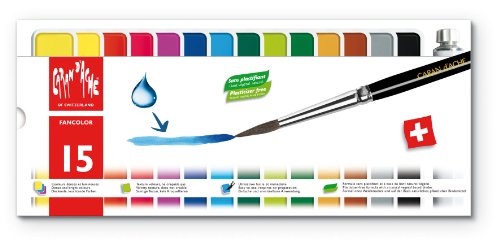 Caran d'Ache Fancolor Tempera, 15 Colors