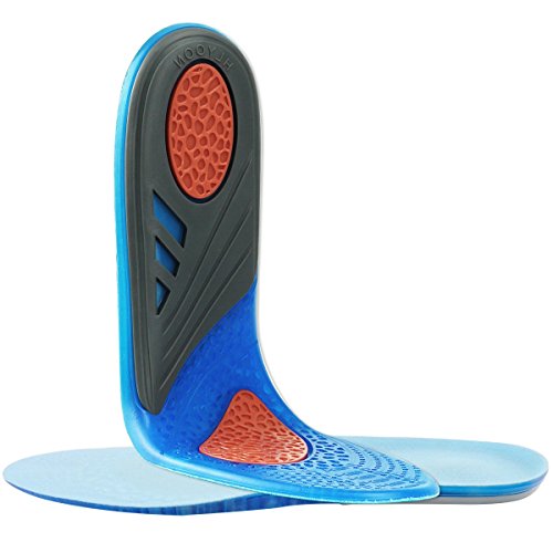 HLYOON GEL Sports Insoles for Foot Pain and Fasciitis Relieve, Full