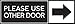 Please Use The Other Door Sticker, Set of 2, Black and White, Vinyl, Self-Adhesive