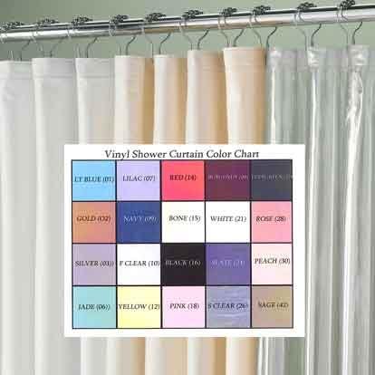 RL Plastics Vinyl Magnetic Shower Curtain Liner with Grommets, Gold