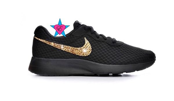 nike tanjun black gold original