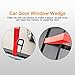 Keenso Red Window Wedge, Plastic Car Door Wedge Car Window Wedge Repair Paintless Dent Repair Tools Unlock Lockout Kit (2pc)