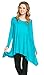 Frumos Womens Tunic Tops For Leggings Round Neck Top Jades 2X-Large