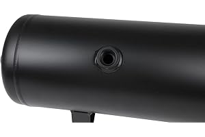 Aintier 3 Gallon 7 Port Steel Air Tank, Air Ride Suspension Car Train Horn Air Tank with Gauge Hose Sealing Tape Support up to 200 PSI of Air Pressure