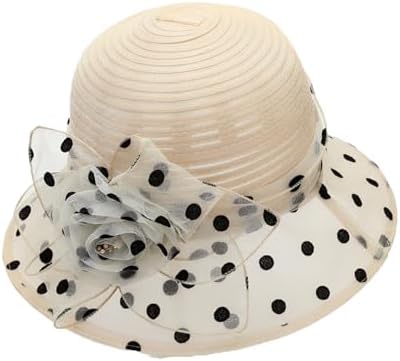 Women\'s Beige Vintage Felt Cloche inter Floral Fedora Imported Bucket Hat Glamorstar Vintage Felt Cloche Hat Winter Floral Fedora  main image 2