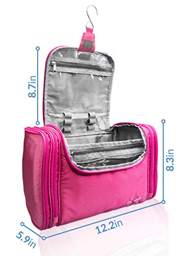 TRAVANDO XXL Toiletry Bag for Women"MAXI" with Hanging Hook - Large Wash Bag - Many Pockets - Travel Set, Travel Toiletry Kit Cosmetics Makeup Big Toilet Organizer Suitcase Luggage 4 TRAVANDO XXL Toiletry Bag for Women"MAXI" with Hanging Hook - Large Wash Bag - Many Pockets - Travel Set, Travel Toiletry Kit Cosmetics Makeup Big Toilet Organizer Suitcase Luggage