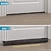 BAINING Door Draft Stopper, 36 inches Weighted Fabric Bottom Seal Sound Blocker Window Draft Guard, Cover Bottom Gap Stop Drafty and Block Noise for Doors and Windows, Machine Washable, Grey
