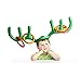 A.S Hapdoop 2-4 Players Inflatable Reindeer Antler Ring Toss Game for Christmas Party - Game Rules Included (2 Green Antlers 10 Rings)