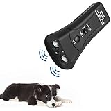 instecho Handheld Dog Repellent, Ultrasonic Infrared Dog Deterrent, Bark Stopper + Good Behavior Dog Training