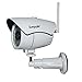 Sumpple Wifi Wireless/Wired 720P Digital Video Outdoor/Indoor IP Network Camera, Night Vision, IP66 Waterproof, Video Record, Snapshot, Motion Detection, Email Alarm, Support IOS, Android or PC White