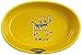 PetRageous 10300 Silly Kitty Oval Dishwasher-Safe Stoneware Cat Bowl 6.5-Inch Long 4-Inch Wide 2-Inch Tall 2-Cups Capacity for Small Cats or Large Cats, Yellow