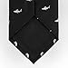 Swimming Sharks Black Microfiber Tie