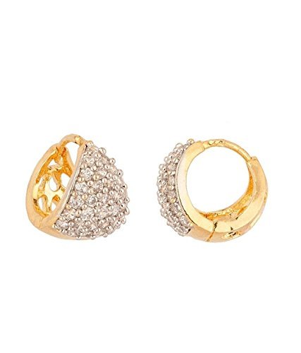 youbella golden plated hoop earrings for women (multi-colour)(ybecb_15)