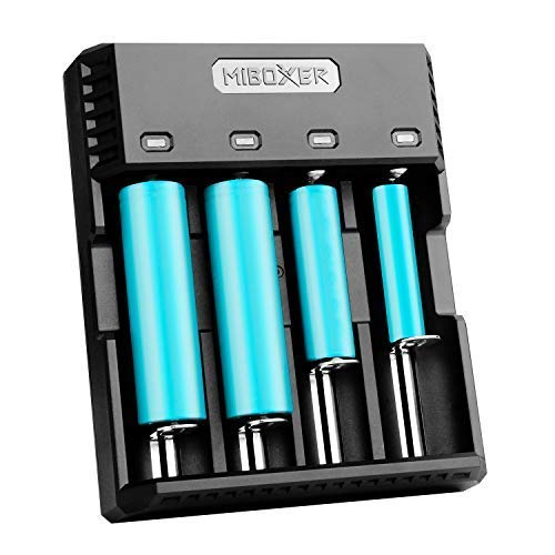 18650 Battery Charger, AA Universal Smart Battery Charger for Rechargeable Batteries Ni-MH/Ni-Cd A AA AAA Li-ion/LiFePO4/IMR 10440 14500 21700 RCR123 26650
