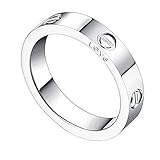 Fire Ants Love Ring-Silve Lifetime Just Love You With(Size:5-10)