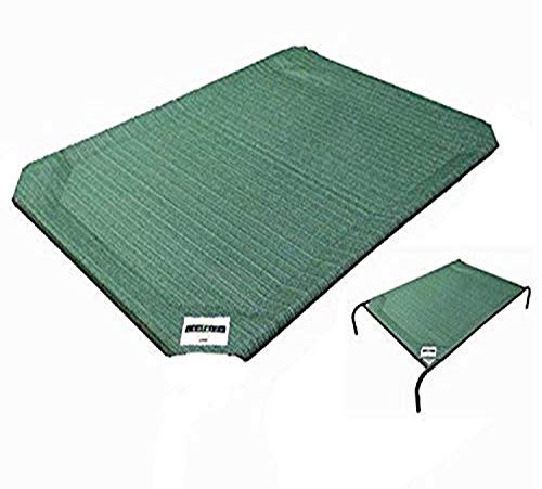 Coolaroo Replacement Cover, The Original Elevated Pet Bed by Coolaroo, Large, Brunswick Green