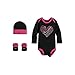 Nike Baby 3-Piece Bodysuit, Hat & Booties Set, Size: 0-6 Months (Daring Pink (0816) /Black/Daring Pink/White)
