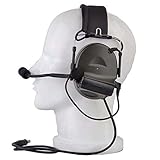 Z Tactical Headset Headphone COMTAC 2 Style Noise Reduction Headset for Airsoft Military Radio OD